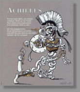 Achilles, 2000, 35 x 30 cm, 3-Farb-Serigraphie auf Papier, Blatt N° 3/3, Text von Jürgen K. Hültenreich, 